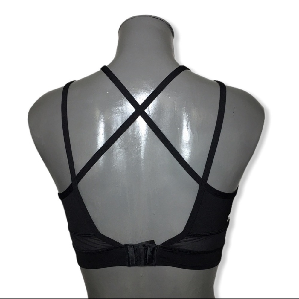 Victoria’s Secret PINK Mesh Panel Black Bralette, Size Small - Picture 2 of 4